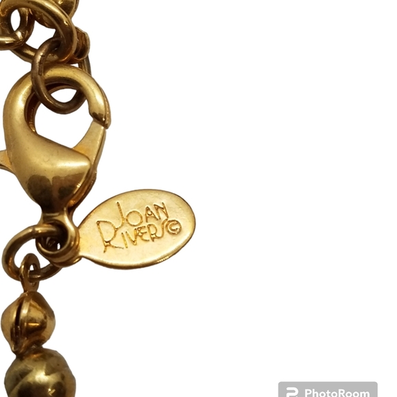 JOAN RIVERS VINTAGE CHETTAH PRINT & AURORA BOREALIS CRYSTAL BEAD NECKLACE - Picture 5 of 7